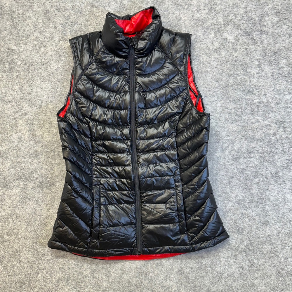 Ideology Puffer Vest Women M Black Down Fill Quilted Lightweight Zip